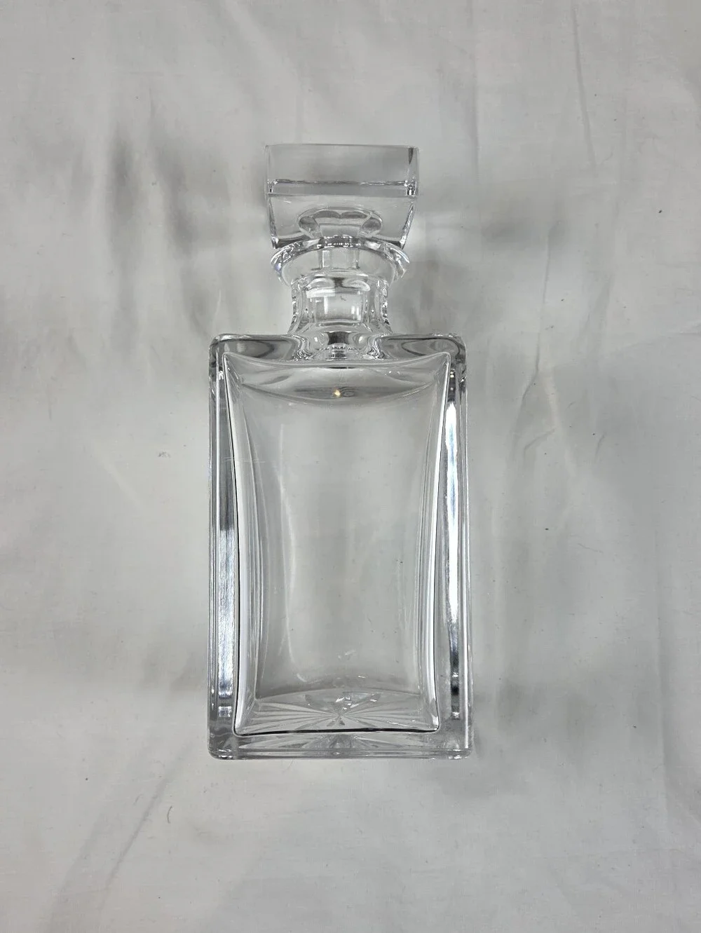 Vintage Crystal Whiskey Decanter with Stopper 9